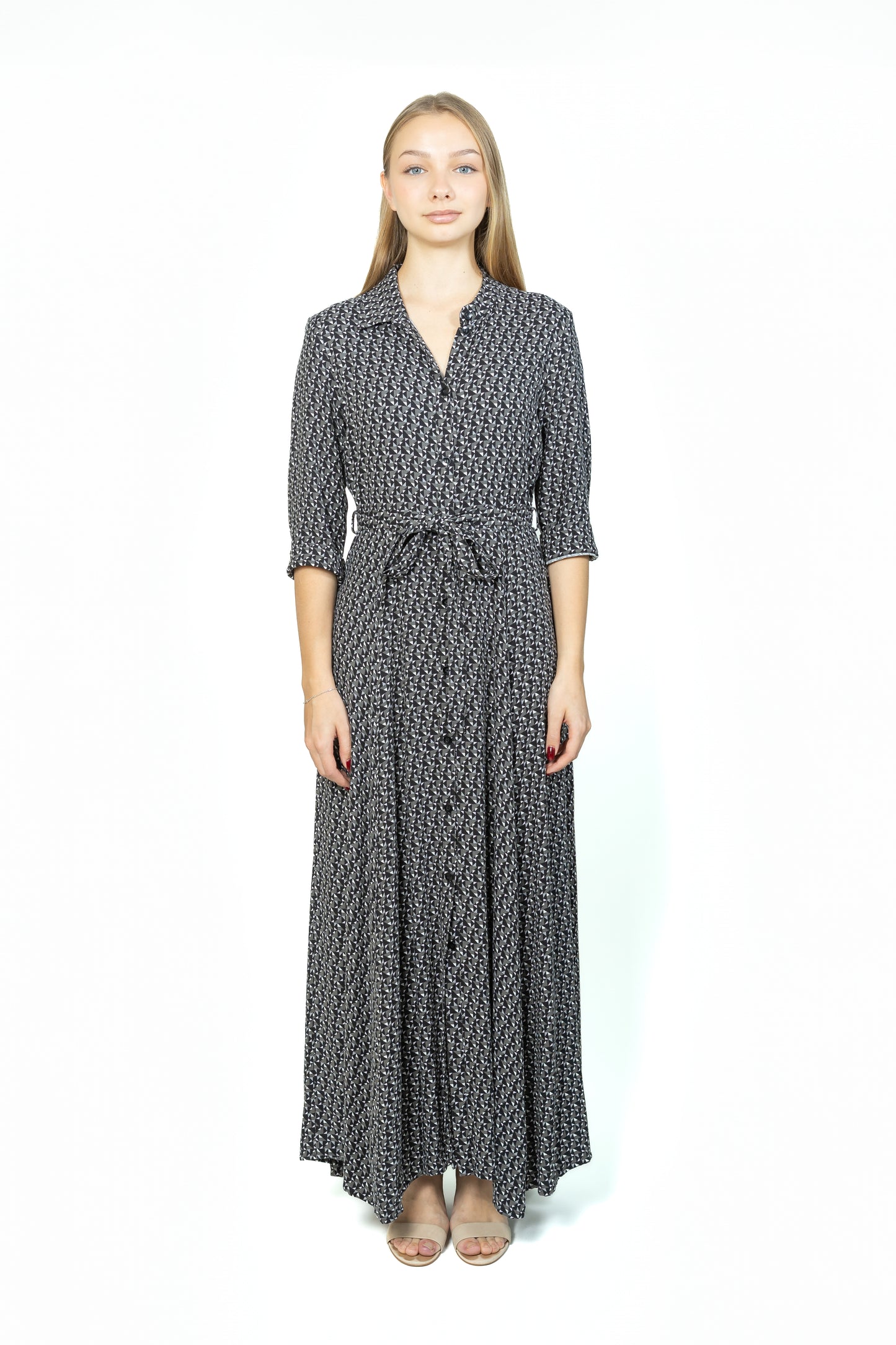 Jaana Varkki Full-Length Shirt Dress Reims