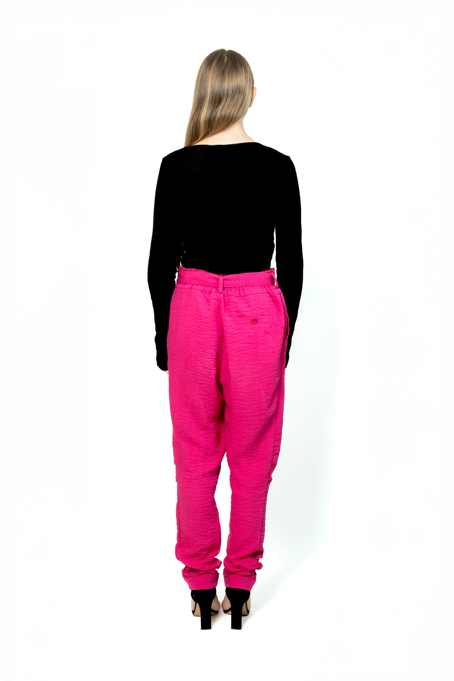 Jaana Varkki Tailored Pants with Button-Belt Pre-Loved